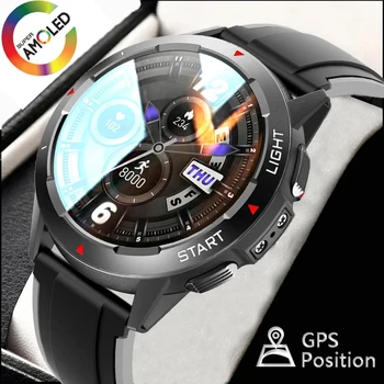 1.3 inç Dahili GPS Pozisyonu akıllı saat Erkekler için İrtifa Hava Basıncı Pusula Spor Saatler Adam Smartwatch Xiaomi Huawei için
