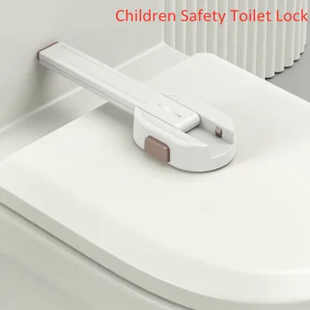 1 adet Bebek Güvenliği Tuvalet Kilidi Banyo Çocuk Geçirmez Klozet Kilitleri Koruyucu Flattish Tuvalet Kapağı Güvenlik Kilidi