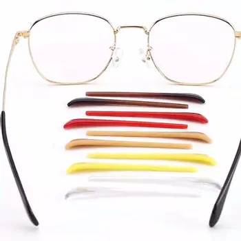 1 Çift Gözlük Güneş Gözlüğü Kayma Setleri Gözlük Bacak Yuvarlak Delik Kapağı Anti Kayma Silikon Kulak Kancası Tapınak Ucu Gözlük Aksesuarları