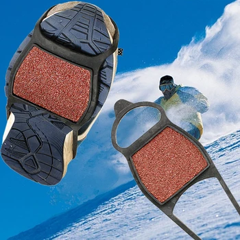 1 Çift Kaymaz buz ayakkabıları Spikes Sapları ayakkabı Kapakları Krampon Kamp Cleats Kış Açık Kar Taşınabilir Açık Elemanları