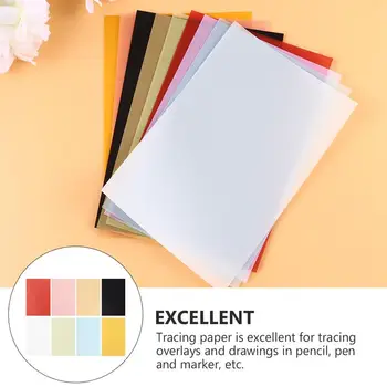100 adet Renk Parşömen Kağıt Renkli Saydam Eskiz Kağıt Aydınger Kağıdı