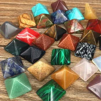 16 tür Mini Kuvars Kristal Piramit Taş Çakra Şifa Doğal Maneviyat Reiki Taş Ev Dekor DIY