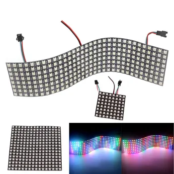 16x16 Piksel WS2812B Dijital LED panel aydınlatma DIY LED Modülü Ayrı Ayrı Adreslenebilir WS2812 8X8 8X32 Piksel 65 / 256leds LED Matris