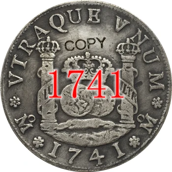 1741 Meksika MF 4 REALES BOZUK PARA KOPYASI