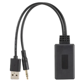 2 Adet Bluetooth Adaptörü Modülü Evrensel Araba USB Aux 3.5 MM Jack kablosuz Bluetooth Handsfree Stereo Ses Müzik Adaptörü