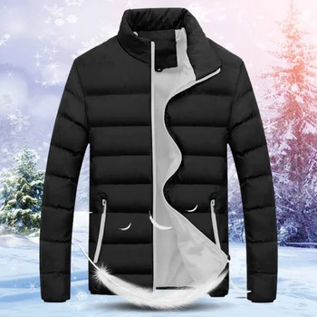 2022 erkek Standı Yaka kışlık ceketler Yastıklı Moda Sokak Stili Askeri erkek Rüzgarlık Giyim Kalın Sıcak Erkek Parkas