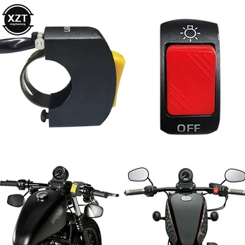 22mm ON/OFF Motosiklet Anahtarı Basma Düğmesi 12V Düğme Konektörü Gidon Anahtarı ATV Elektronik Bisiklet Scooter Motosiklet