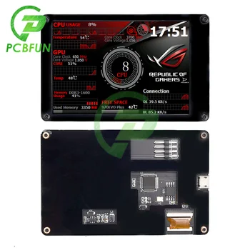 3.5 İnç IPS LCD Monitör Ekran AIDA64 USB2LCD USB İkincil Ekran 320*480 Çözünürlük Linux ile Uyumlu