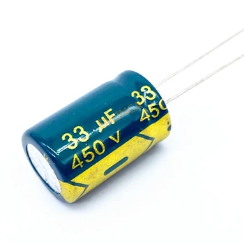 3 adet / grup 450v 33uf yüksek frekans düşük empedans 450v33UF alüminyum elektrolitik kondansatör boyutu 13 * 20mm 20%