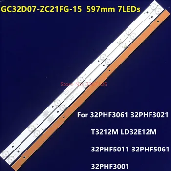 30 adet LED şerit Philips için 32'TV RF-EG320B32-0701S-07A1 GC32D07-ZC21FG-15 32PHF3001 32PHF3061 32PHF3021 32PHF5011 LD32E12M