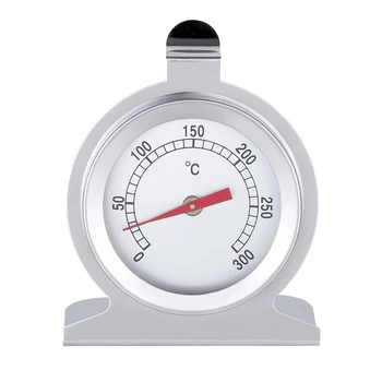300°C fırın termometresi Mini Dial Stand Up sıcaklık ölçer Paslanmaz Çelik Gıda Et mutfak gereçleri Fırın Ocak Higrometre