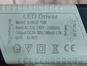 4 adet 6 W + 3 W RGB LED Sürücü