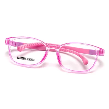 6-14 yaşındaki Kare Katı Ayrılabilir Çocuk Gözlük Çerçevesi Esnek TR90 Silikon Çocuk Gözlük Gözlük Çerçevesi Reçete
