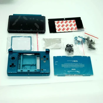 6 Renkler Tam Shell Kılıf Konut Nintendo 3DS Gamepad Konsol Kapak Küçük Kauçuk Cam