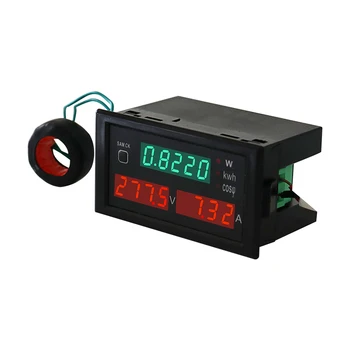 AC Voltmetre Ampermetre KWH Güç Enerji Ölçer LED Dijital Wattmetre elektrik sayacı Sıfırlama Fonksiyonu İle 220V 380V 100A