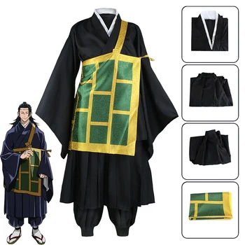 Anime Jujutsu Kaisen Cosplay Kostümleri Geto Suguru okul üniformaları kimono Siyah kostümleri Kadın Erkek