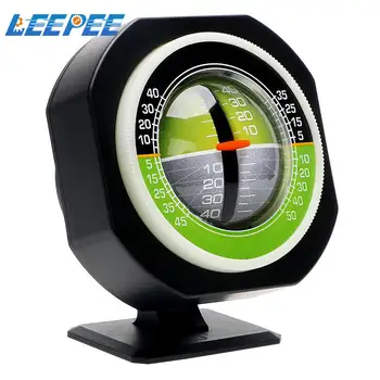 Araç İnklinometre Otomatik Eğim Ölçer Seviye Dahili LED otomobil araç Declinometer Degrade Araba Pusula Yüksek hassasiyetli