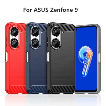 ASUS Zenfone 9 için Kılıf Mat Yumuşak Silikon Telefon asus için kapak Zenfone9 koruyucu kabuk Darbeye Dayanıklı Tampon TPU Basit Konut