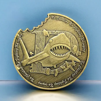 Büyük Beyaz Köpekbalığı Hatıra Madalyası Hayvan Koruma Harap Rozeti Na Hile Na Mücadele Na Ağlayan hatıra parası
