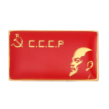 CCCP Bayrağı Lenin Yaka Pin Sovyet Broş SSCB Rozeti
