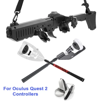 Denetleyici Eki Oculus Quest2 VR oyuncak tabanca Tutucu ve Golf Kulübü Adaptörü Deneyimini Geliştirmek Oculus Quest 2 Aksesuarları