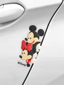 Disney Araba Tampon Şerit Minnie Mickey Koruyucu Anti-Çizikler Çizilmeye Dayanıklı oto aksesuarları araba iç dekorasyon