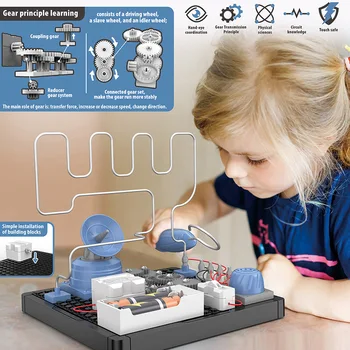 DIY çocuk devre elektronik deney KÖK seti, kendinden yapılı mühendislik oyuncak seti, keşfetmek ışık ses ve spor bilimi