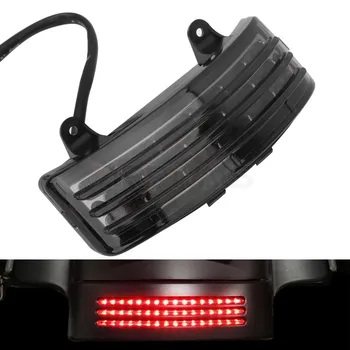 Duman Tri-Bar LED arka kuyruk fren çamurluk ışıkları Dönüş sinyal lambaları Harley Touring Sokak Glide Yol Glide FLHX FLTRX 96-13