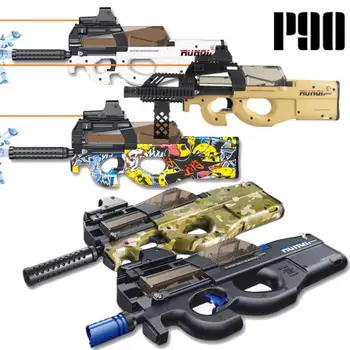 Elektrikli P90 Oyuncak Tabanca su mermisi Tabancası Paintball Tabanca Graffiti Jel Saldırı Su Çulluğu Açık Lazer Su oyuncak silah Airsoft hava tabancası