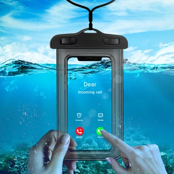 Evrensel Su Geçirmez iphone için kılıf 11 X XS MAX 8 7 6 s 5 Artı Kapak kılıf çanta Kılıfları Telefon Coque Su geçirmez telefon kılıfı