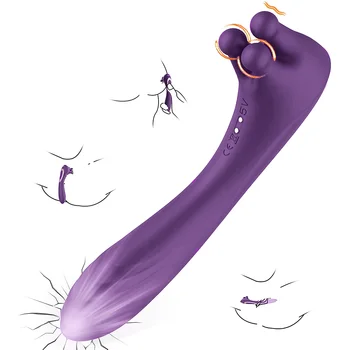 G Spot Vibratör 3 Okşama Nubs Meme Klitoral Stimülatörü 9 Modları Şarj Edilebilir Yetişkin Seks Oyuncakları Kadınlar için veya çiftler