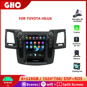 GHC 9.7 İnç Araba Radyo Toyota Hilux Android 2004-2015 İçin Multimedya Video Oynatıcı GPS Navigasyon WİFİ DVR 2 Din Stereo Carplay