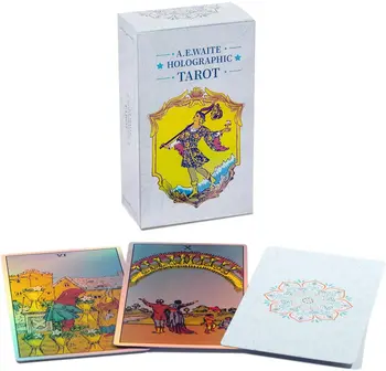 Gökkuşağı Klasik Tasarım Tarot Kartları Kılavuz Orijinal Tarot Kartları Güverte Binici Edward Yeni Başlayanlar için 78 Kart Güverte Oyunu