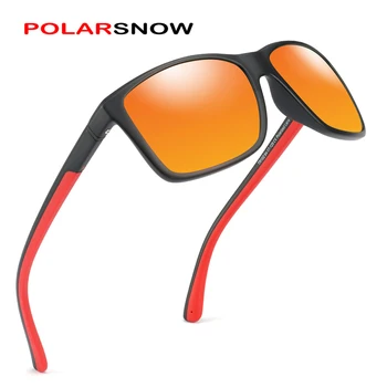 Güneş gözlüğü Erkekler Polarize Lüks Marka Tasarımcısı Vintage Açık Sürüş güneş gözlüğü Erkek Moda Kare Gözlük Gölge UV400
