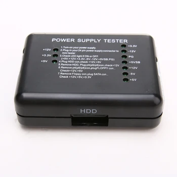 Güç Kaynağı Test Cihazı Checker LED 20/24 Pin PSU ATX SATA HDD Test Cihazı Checker Metre Ölçüm PC Bilgisayar Toptan