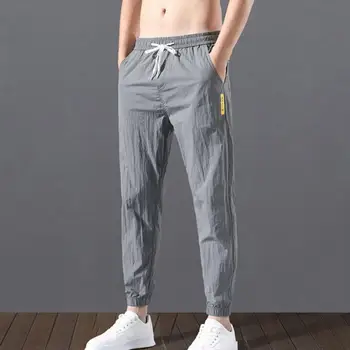 Harajuku Erkekler Sweatpants Katı Renk Gevşek İpli Jogger Sportif Pantolon Sonbahar Rahat Pantolon Erkek pantalones hombre