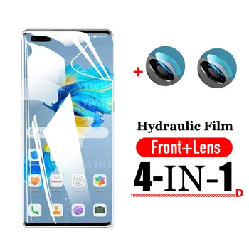 Hidrolik Film için Huawei Mate 40 Pro Artı Ekran Koruyucu Huawei Mate 40pro Mate40 Pro + Kamera lensi Temperli Cam