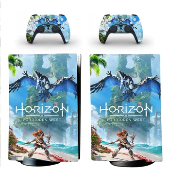 Horizon Yasak Batı PS5 Dijital Cilt Sticker Playstation 5 Konsolu ve 2 Kontrolörleri Çıkartması Vinil Koruyucu Skins