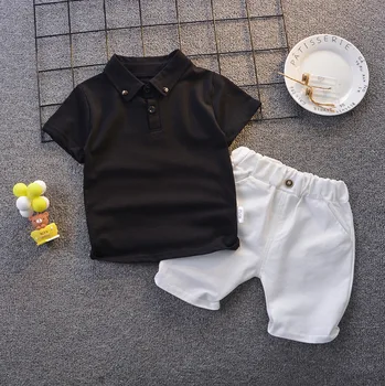 IENENS Yaz Düz Renk Giyim Setleri kısa kollu üstler + Şort Bebek bebek kıyafetleri Takım Elbise 1 2 3 4 Yıl Çocuklar Kıyafetler