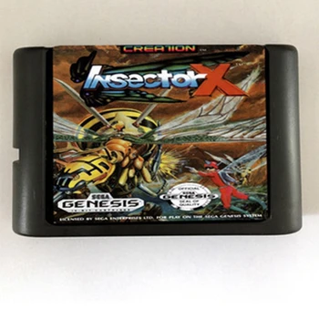 Insector x Oyun Kartuşu Için Yeni 16 bit Oyun Kartı Sega Mega Drive / Genesis Sistemi