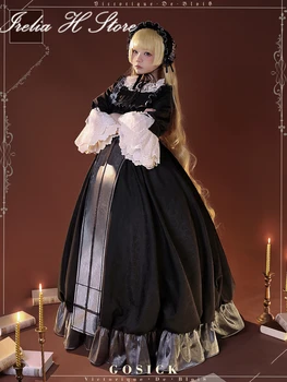 Irelia H Mağaza Victorique GOSİCK Victorique De Blois Cosplay Kostüm Gotik loli dedektif elbise kadın