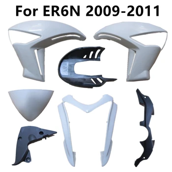 Için ER6N 2009-2010-2011 Boyasız Kaporta ABS Enjeksiyon Motosiklet Plastik Parçalar Fairing Bileşenleri Paketi Sol ve Sağ