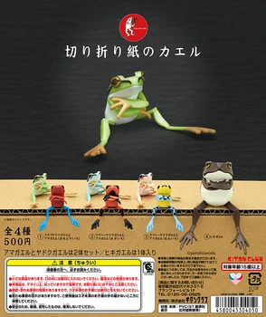 Japonya Kitan Gashapon Kapsül Oyuncaklar KİTAN CLUBE Paletli Hayvan Modeli Kurbağa Kurbağa Şekil noel hediyesi
