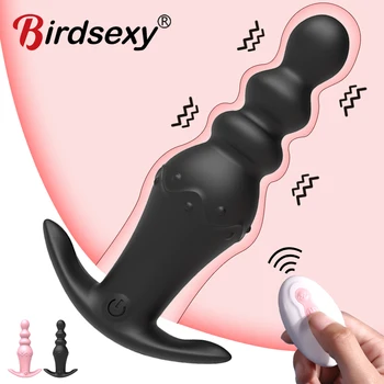 Kablosuz Uzaktan Anal Vibratör Seks Oyuncakları Erkekler Kadınlar için Prostat Masajı Silikon Butt Plug Yapay Penis Vibratör Stimülatörü Seks Shop