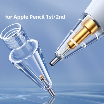 Kalem Ucu Yedek Ucu Yedek Ucu Apple Kalem İçin 1st 2st iPad Stylus Dokunmatik Ekran Kalem Beyaz Şeffaf