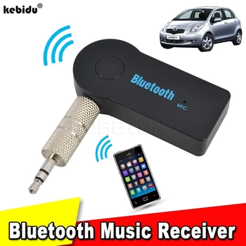 kebidu Yeni 3.5 mm Streaming Araba A2DP Kablosuz Bluetooth AUX Ses Müzik Alıcısı Adaptörü Handsfree Mic iphone 6 S6 not 4 MP3
