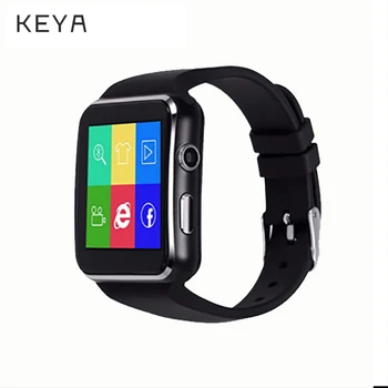 KEYA X6 akıllı saat Erkekler Müzik Çalma Kamera Kontrolü Telefon Görüşmesi Mesaj Hatırlatma Desteği SIM TF Kart Smartwatch Kadınlar için ıOS