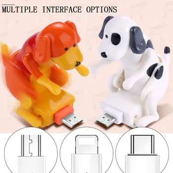 Komik Oyuncak Çabalayan Köpek Hızlı şarj aleti kablosu Şarj Hattı Sevimli Telefon Hızlı Şarj Güç Veri Kablosu Yetişkinler için 18+