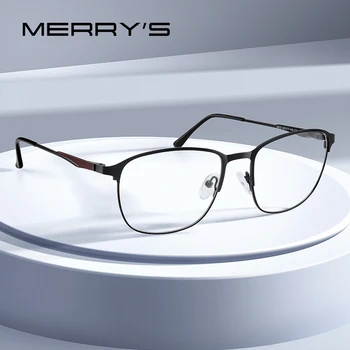 MERRYS tasarım Oval Gözlük Çerçeve Erkekler Kadınlar Için Moda Trend Gözlük Miyopi Reçete Optik Gözlük S2312