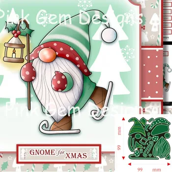 Metal kesme ölür Gnome Scrapbooking kağıt kartları dekoratif el sanatları kabartma